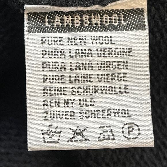 Marchbrae Women’s Black Full Zip 100% Pure New Wool Sweater s/M Made in Scotland - Picture 7 of 7